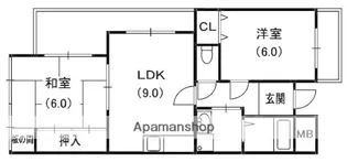 ラ・ドルチェ・ヴィータ【4階】の間取り
