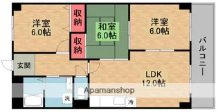 マンションあけぼの【3階】の間取り