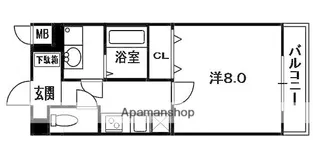 フローラ大垣内【1階】の間取り