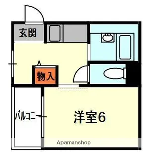 手島ハイツ【4階】の間取り