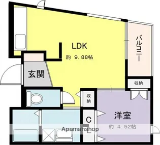 ルミエール星田 2番館【3階】の間取り