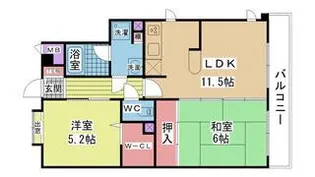マンション末広【2階】の間取り