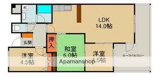 バーンフリート大和田【3階】の間取り
