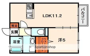 エミネンス牧野【1階】の間取り