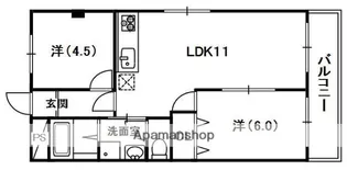 レオハイム春日山【3階】の間取り