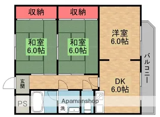 ビレッジ招提【2階】の間取り