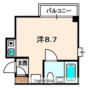 リバーサイドくずは【2階】の間取り