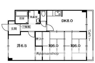 プルミエール大西【4階】の間取り