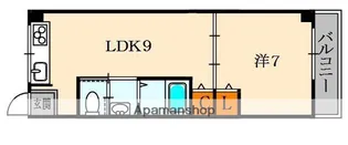 シャンテー御殿山【7階】の間取り