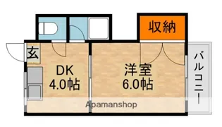 レインボー大前【2階】の間取り