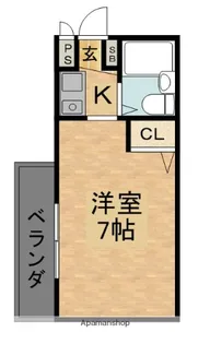 パレ・ジューヌ【4階】の間取り