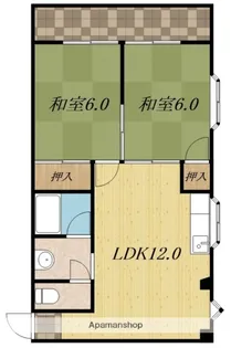 シャトーレジデント寝屋【2階】の間取り