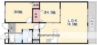 カサベルデ星ノ森【2階】の間取り