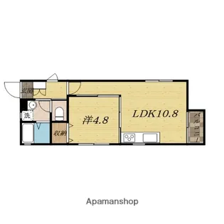 1LDKの間取り画像