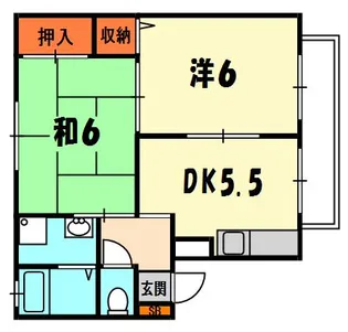 インヴィレッジA棟【1階】の間取り
