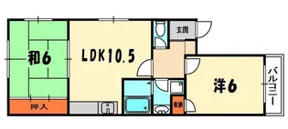 サンライズ門真【3階】の間取り