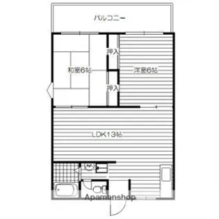 セキスイ緑地ハイツA棟B棟【1階】の間取り