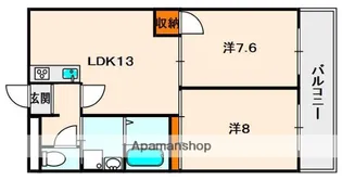 エクセラン【2階】の間取り