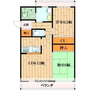 エテルノⅠ【2階】の間取り