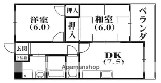 クレールシャンブル【3階】の間取り