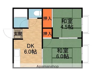 男山マンション【1階】の間取り
