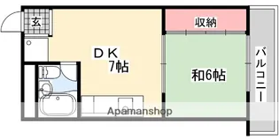香里ロイヤルプラザ【5階】の間取り