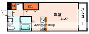 シャンテー御殿山2番館【6階】の間取り