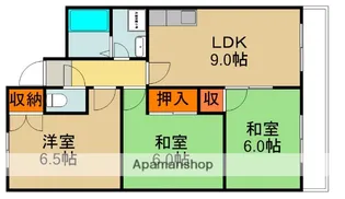 クレール白鳩【5階】の間取り
