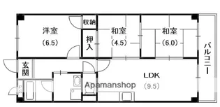 大阪府枚方市走谷2丁目【マンション】の間取り