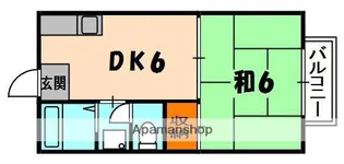 K・サンハイム【1階】の間取り