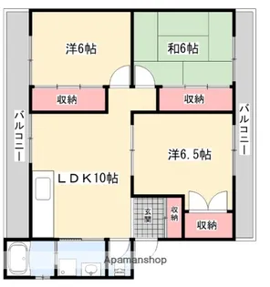 野村マンション【1階】の間取り