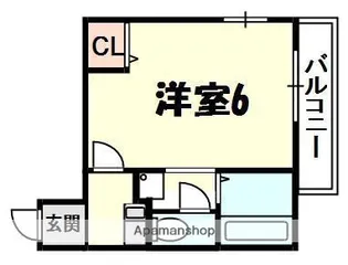 コボックス太子橋【4階】の間取り