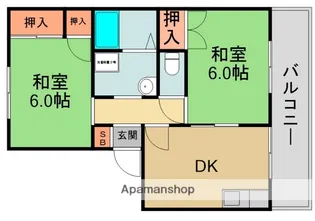 タウンコート守口【1階】の間取り