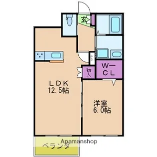 ソレイユヴィラ樟葉【2階】の間取り