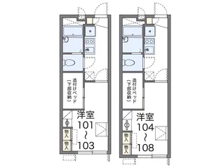 レオパレスM&KUZUMASA【2階】の間取り