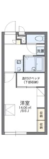 レオパレス山忠【2階】の間取り