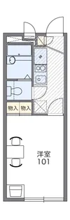 レオパレスヒカリ【1階】の間取り