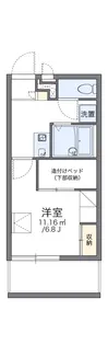 レオパレスラフレシール【102号室】の間取り