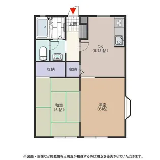 エムグリーンハイツ【102号室号室】の間取り