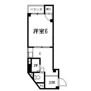 エトワール枚方【4階】の間取り