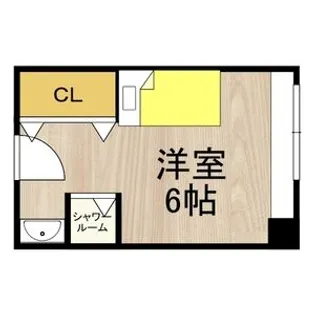 くずは寮【206号室】の間取り