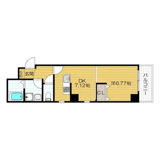 プレジィール大日【108号室号室】の間取り
