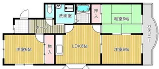フロンティ枚方公園【101号室号室】の間取り