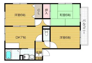 サニーフレッシェン Ⅰ【202号室号室】の間取り
