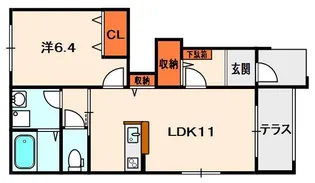 リバーアリエッタ彩【101号室】の間取り