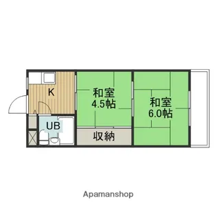 大日パレス【4階】の間取り