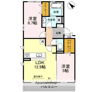 Le Grand 東山【2階】の間取り