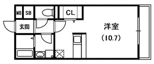 オーシャンコートT【1階】の間取り