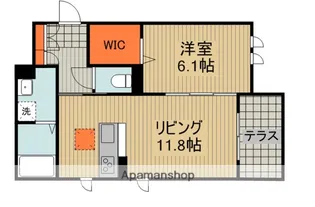 シャーメゾン フェリーク【1階】の間取り