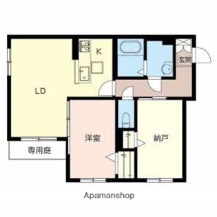 シャーメゾン フェリーク【1階】の間取り